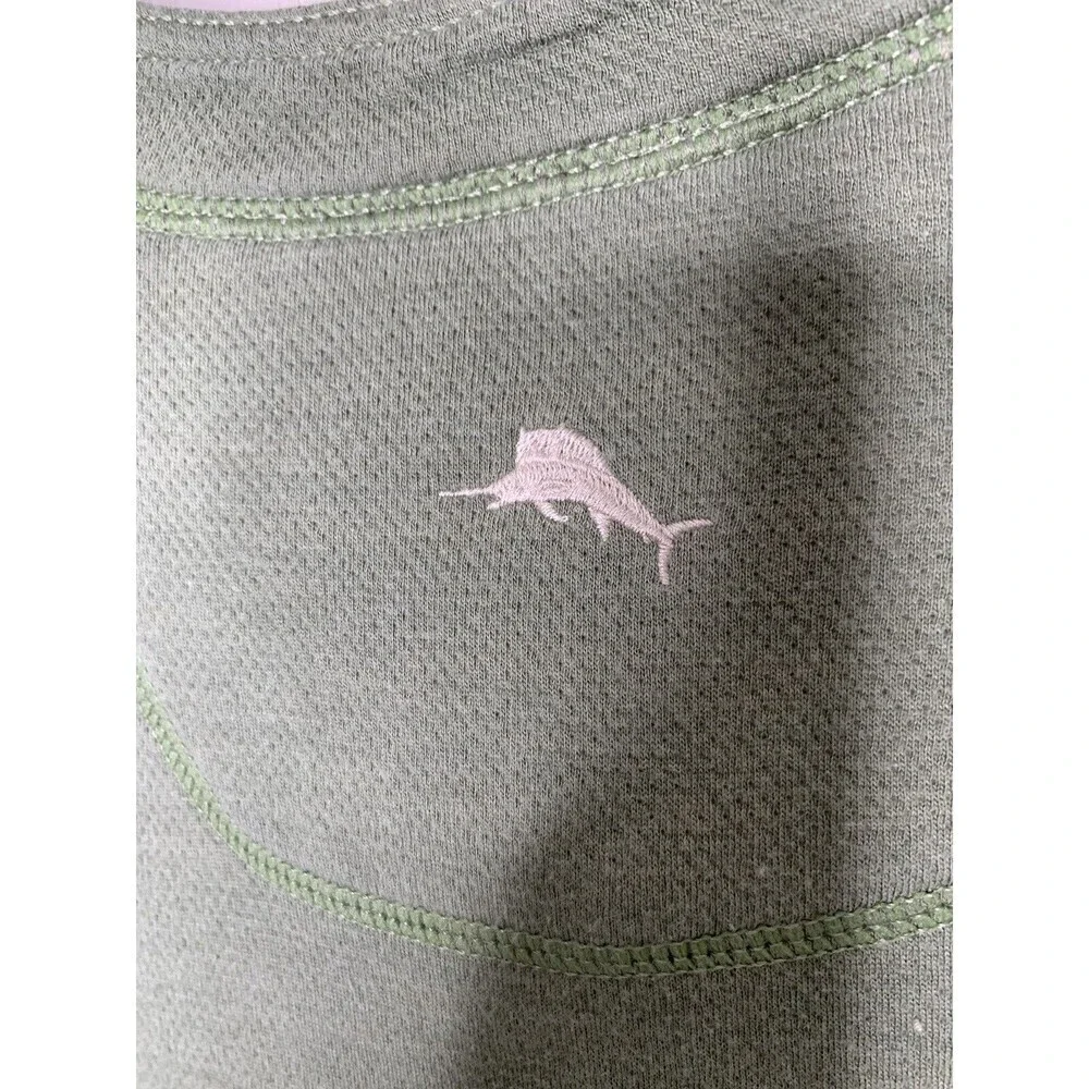 Tommy Bahama Sweater Mens XL Green Tan Reversible Pullover Long Sleeve Sweater - Picture 8 of 9